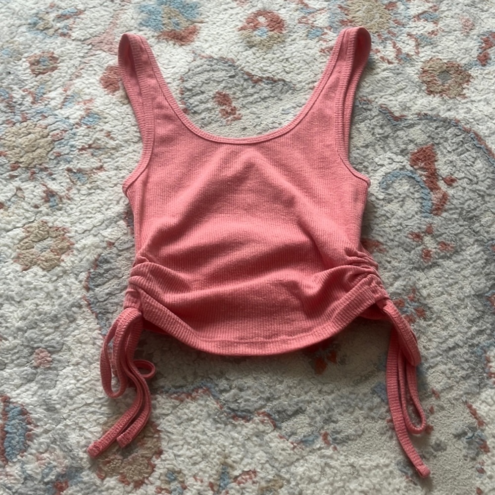 Pacsun pink tank top with tie sides